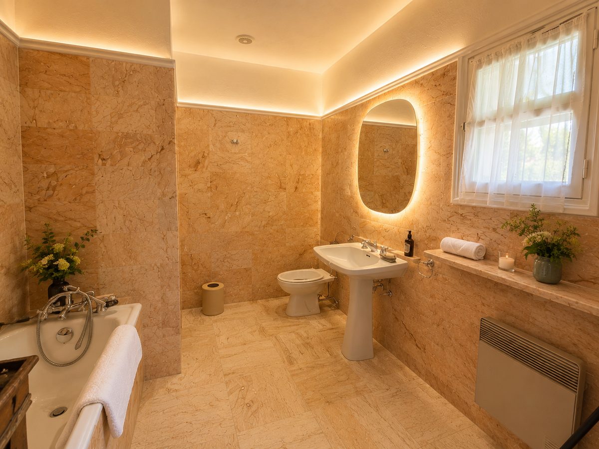 Chambre Léger ensuite bathroom