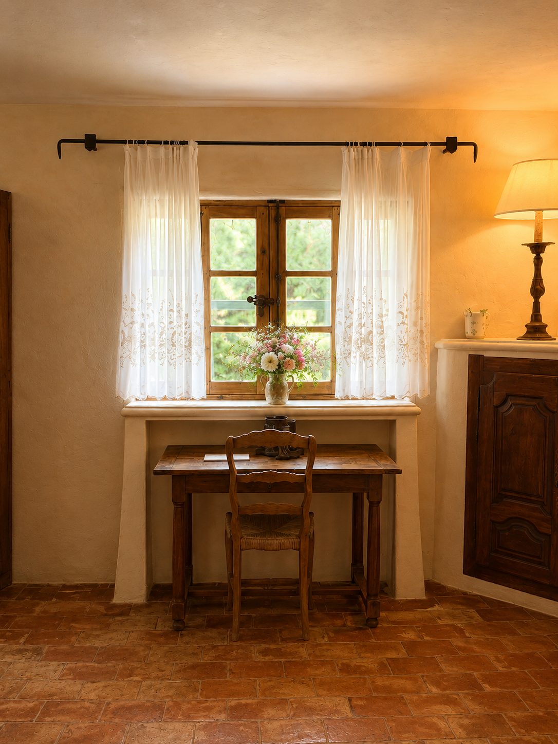 Window and view in Chambre Soutine